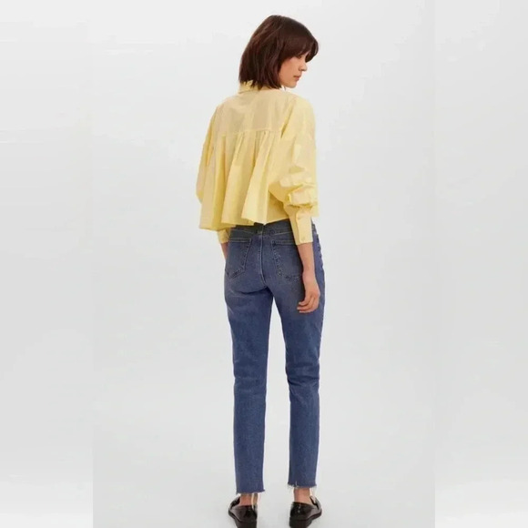 Vera Moda  | Gittana LS Crop Shirt - Picture 4 of 12